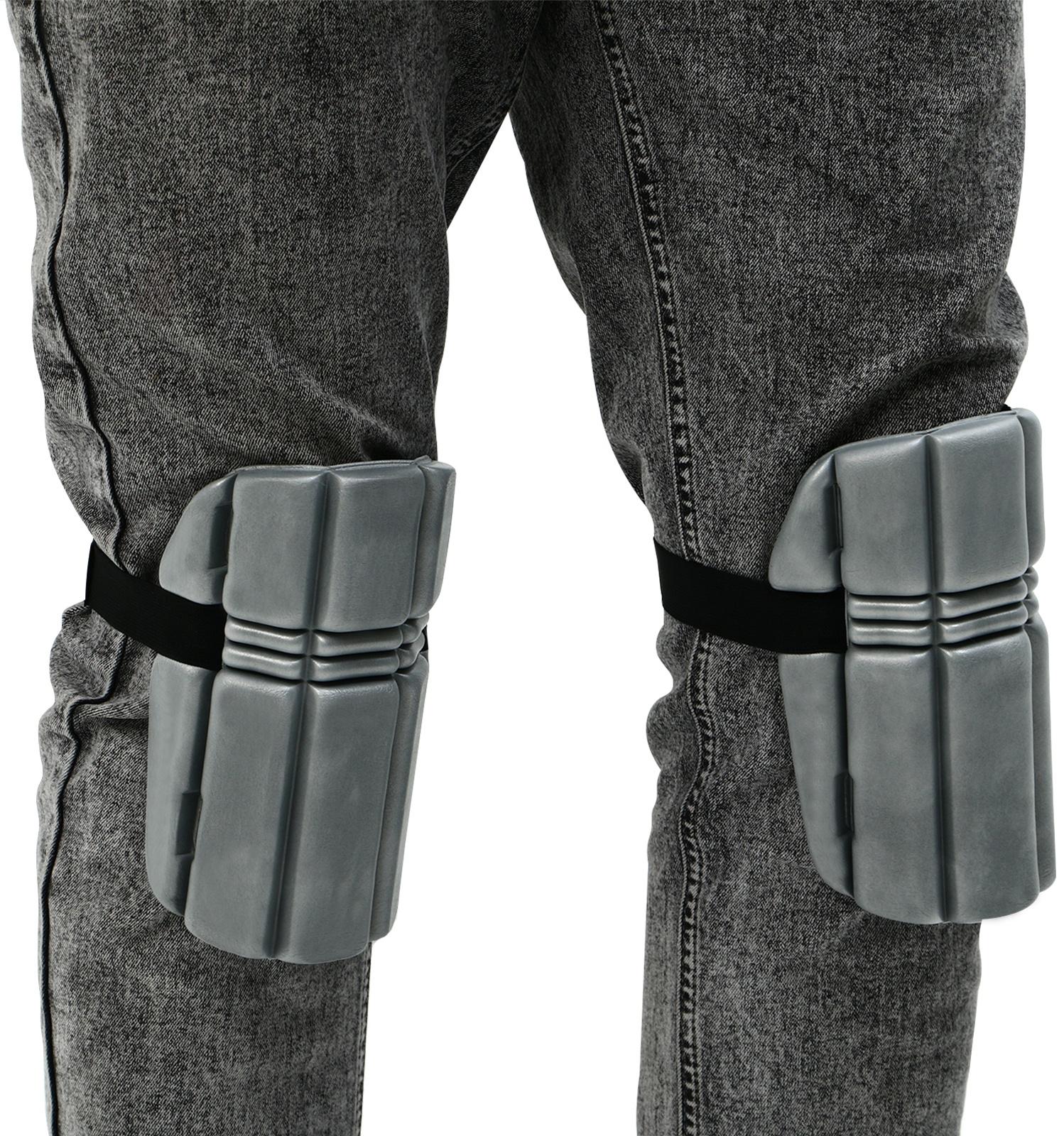 Наколенники защитные, универсальные, 19 × 16.5 см, серые