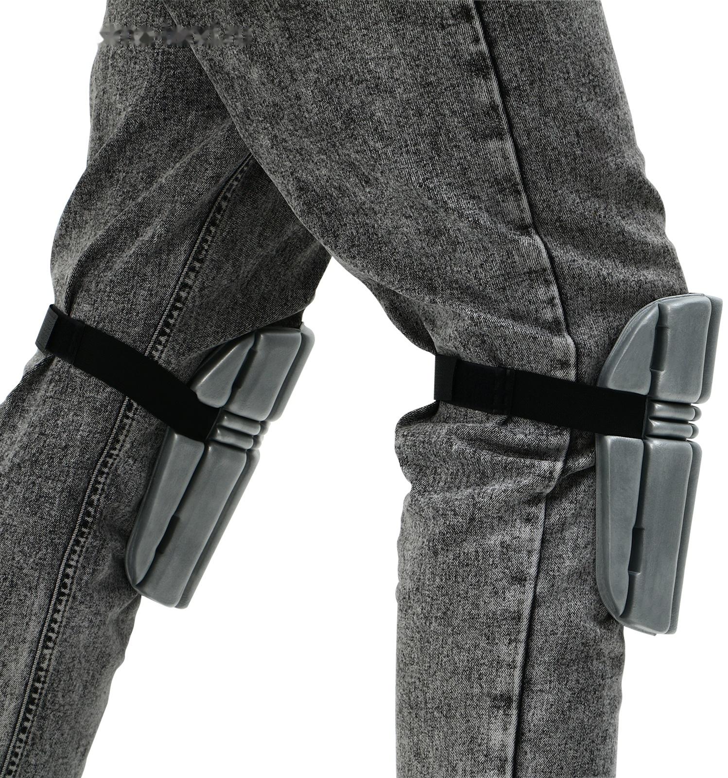 Наколенники защитные, универсальные, 19 × 16.5 см, серые