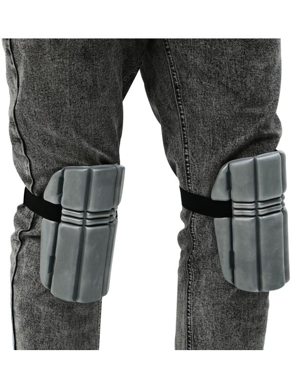 Наколенники защитные, универсальные, 19 × 16.5 см, серые