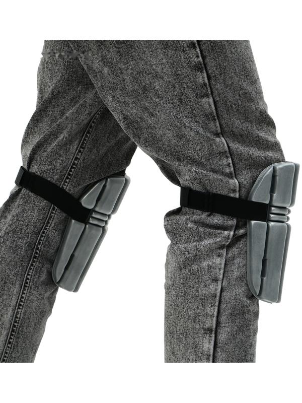 Наколенники защитные, универсальные, 19 × 16.5 см, серые