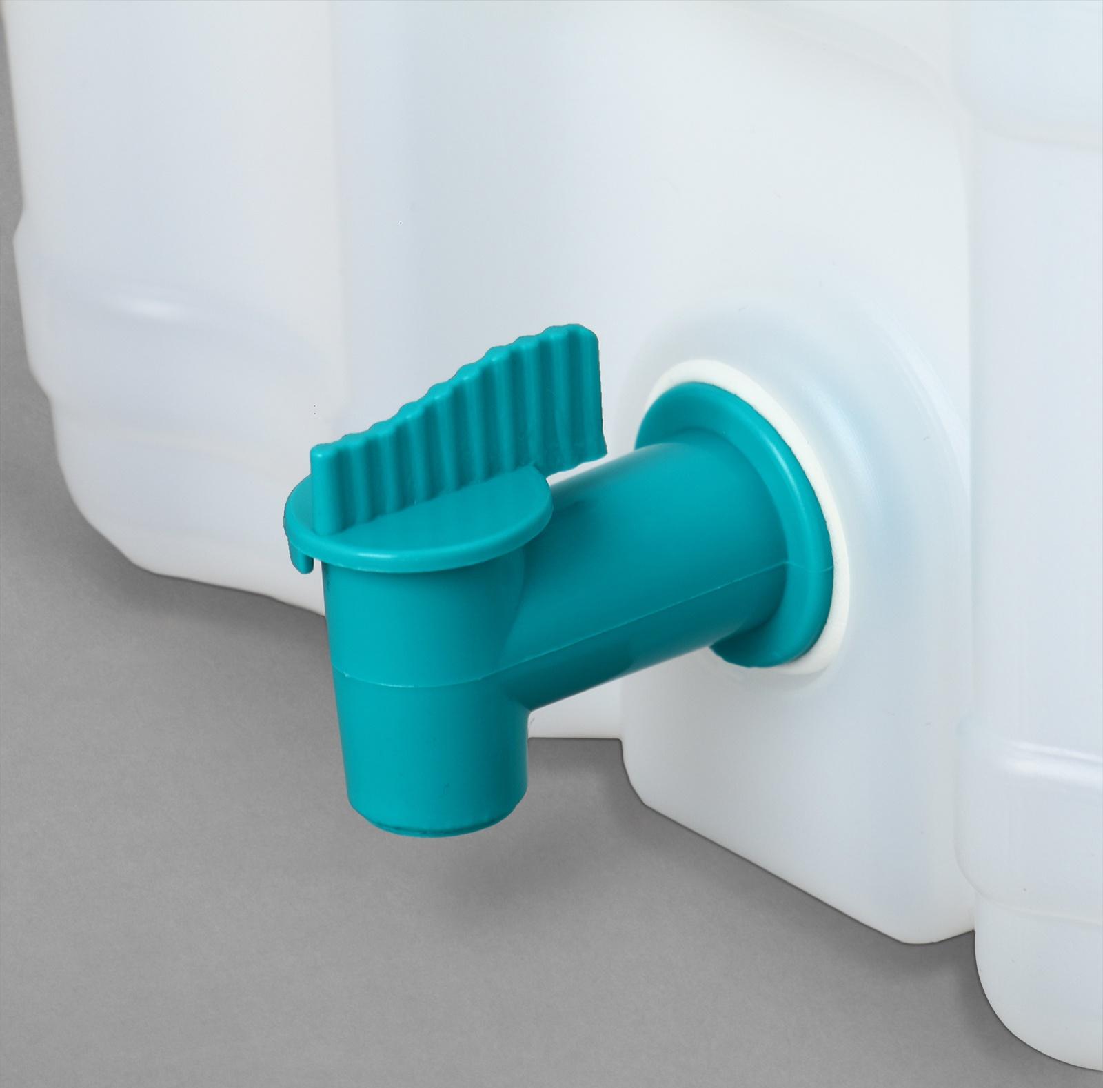 Канистра-умывальник, пищевая, 15 л, белая