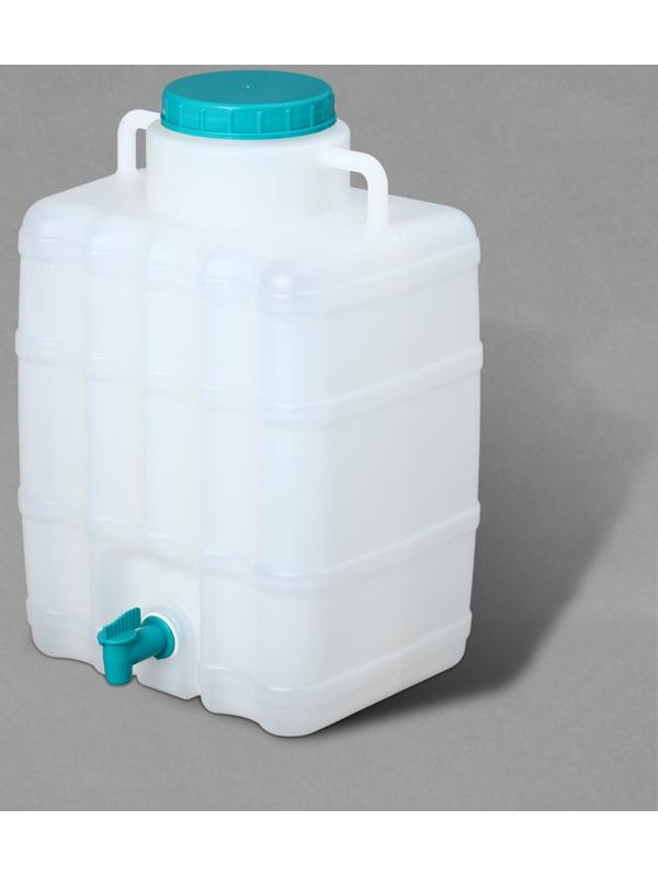 Канистра-умывальник, пищевая, 15 л, белая