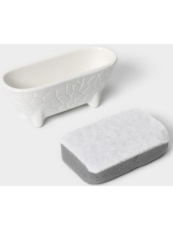 Подставка для губки Magistro Rodos, цвет белый