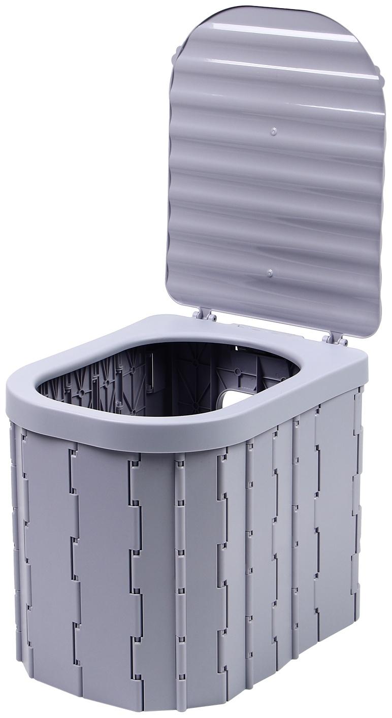 Биотуалет складной, 12 одноразовых пакетов, 12 пакетов абсорбента, сумка, Greengo