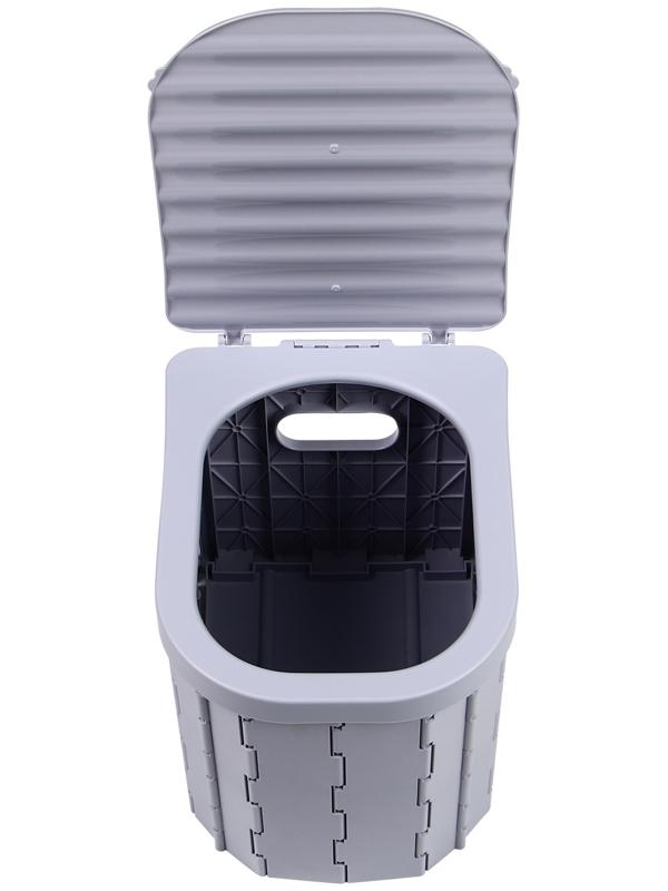 Биотуалет складной, 12 одноразовых пакетов, 12 пакетов абсорбента, сумка, Greengo