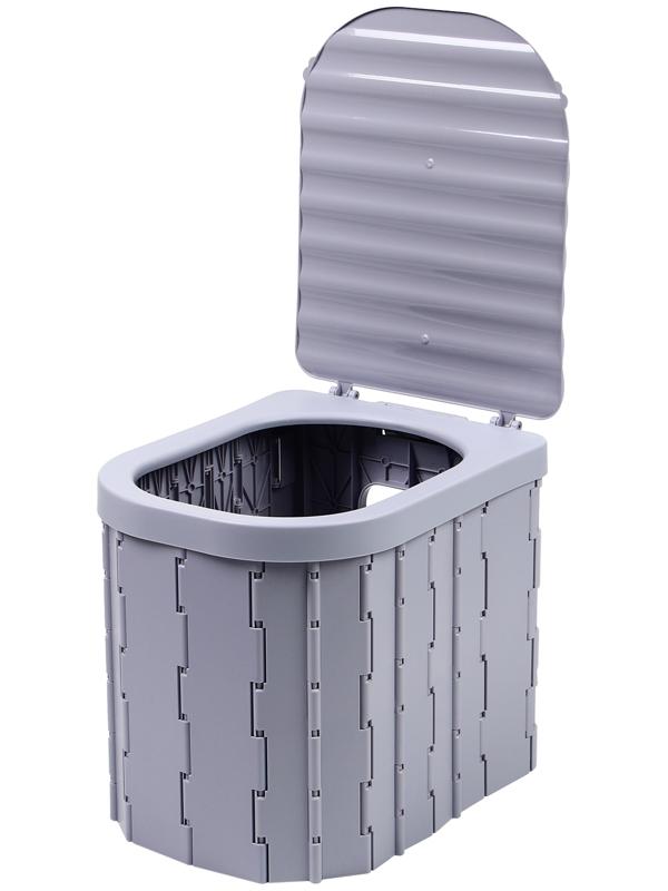 Биотуалет складной, 12 одноразовых пакетов, 12 пакетов абсорбента, сумка, Greengo