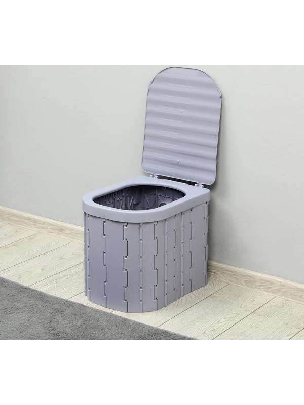 Биотуалет складной, 12 одноразовых пакетов, 12 пакетов абсорбента, сумка, Greengo