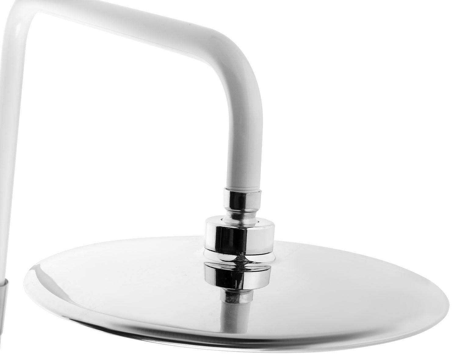 Душевая система ZEIN Z1012, смеситель, тропическая и ручная лейка, латунь, белый/хром