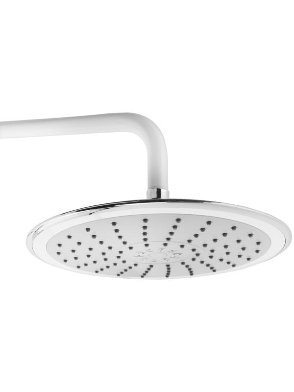 Душевая система ZEIN Z1012, смеситель, тропическая и ручная лейка, латунь, белый/хром