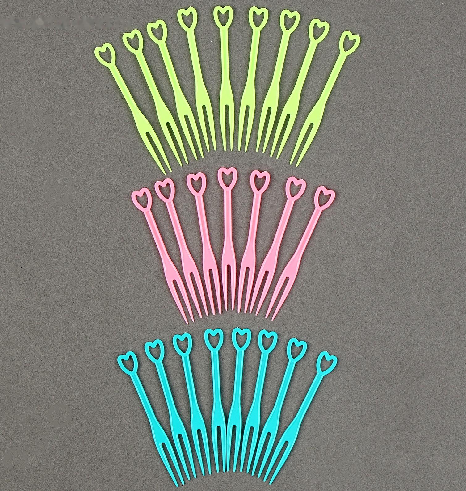 Шпажки «Сердечки», набор 24 шт., цвет МИКС