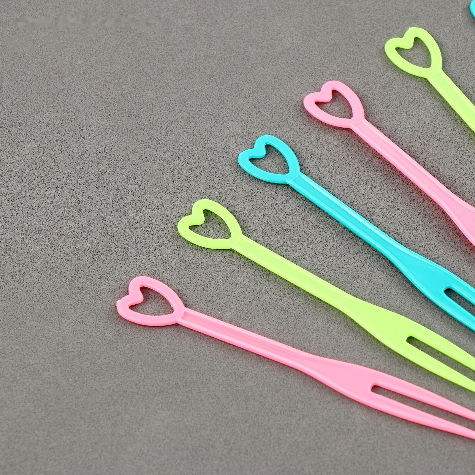 Шпажки «Сердечки», набор 50 шт., цвет МИКС