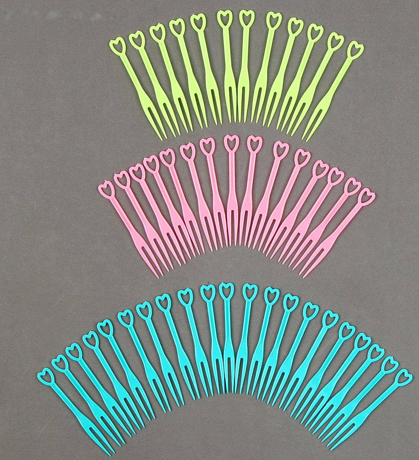 Шпажки «Сердечки», набор 50 шт., цвет МИКС