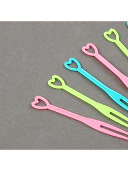 Шпажки «Сердечки», набор 50 шт., цвет МИКС