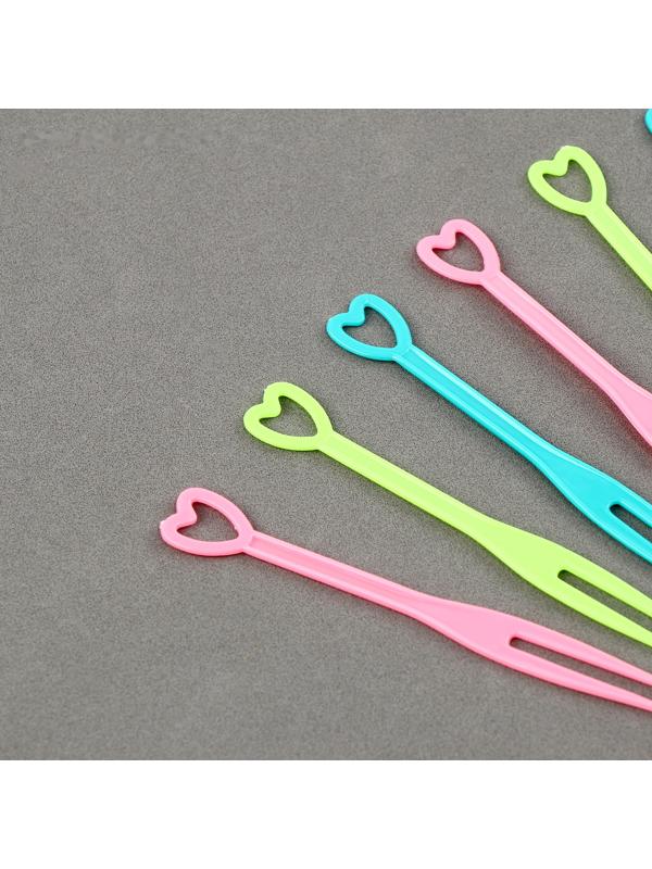 Шпажки «Сердечки», набор 50 шт., цвет МИКС