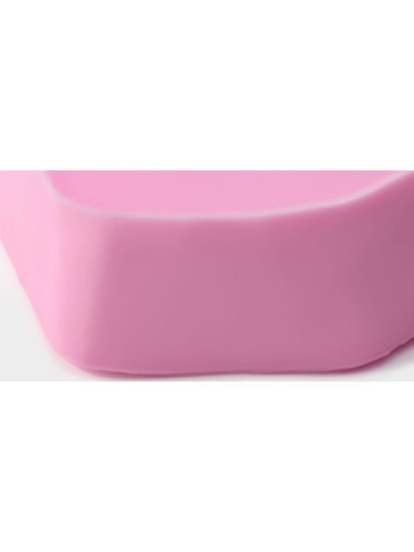 Силиконовый молд Доляна «Зайчик», 9,5×8,2×4 см, цвет розовый