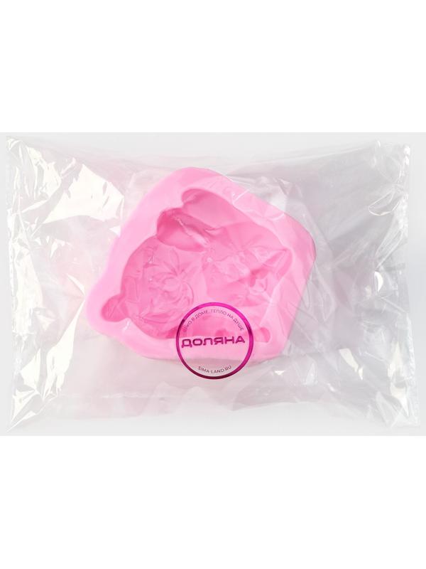 Силиконовый молд Доляна «Зайчик», 9,5×8,2×4 см, цвет розовый