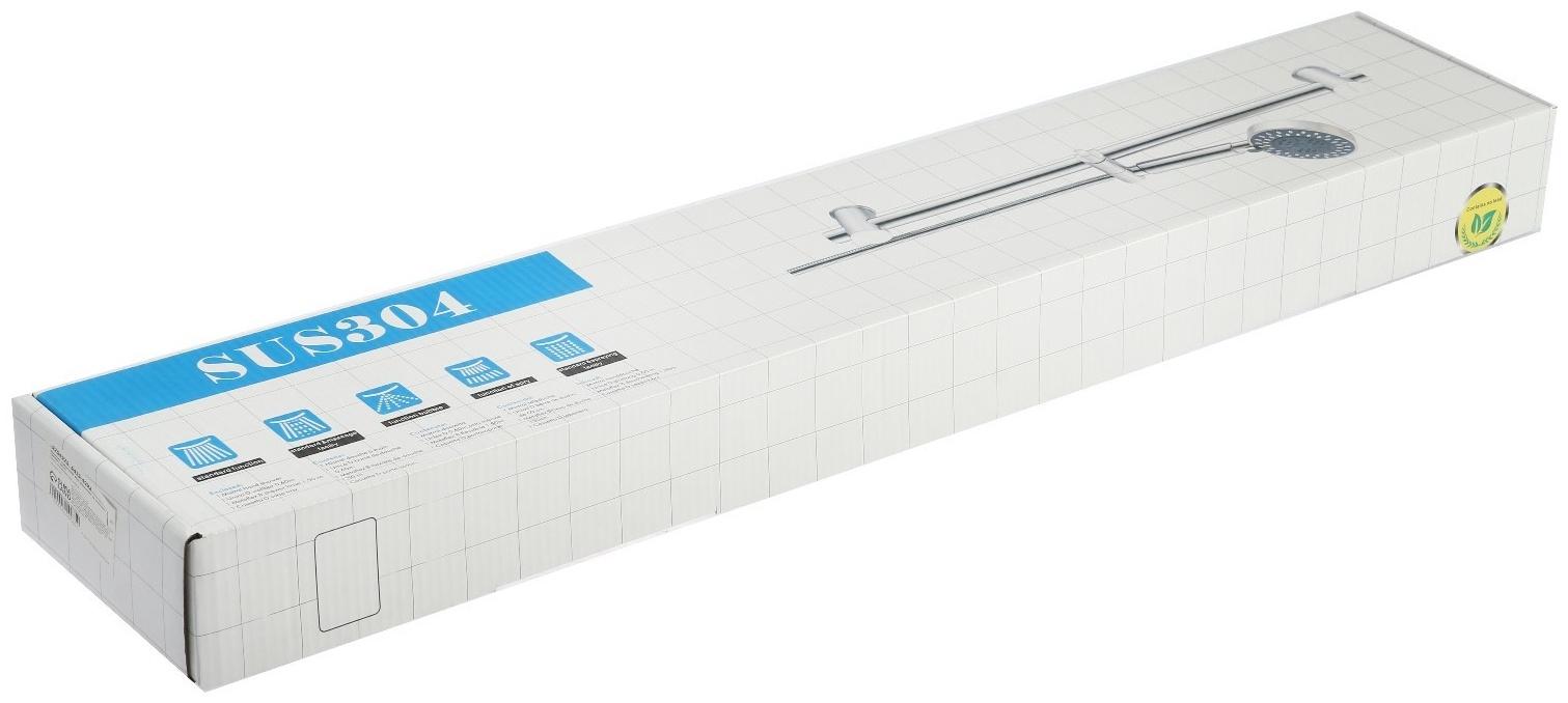 Душевая стойка ZEIN S05, держатель из пластика, крепеж, сатин