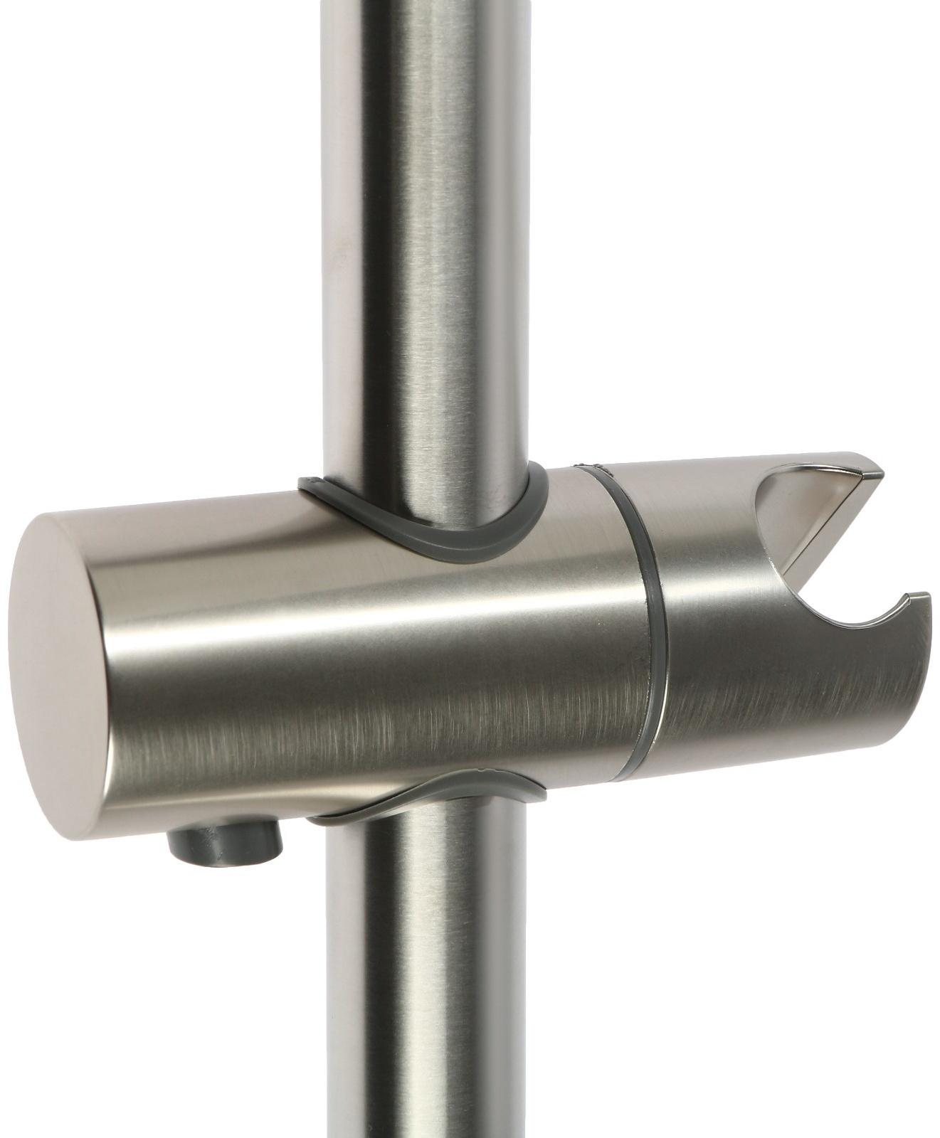 Душевая стойка ZEIN S05, держатель из пластика, крепеж, сатин