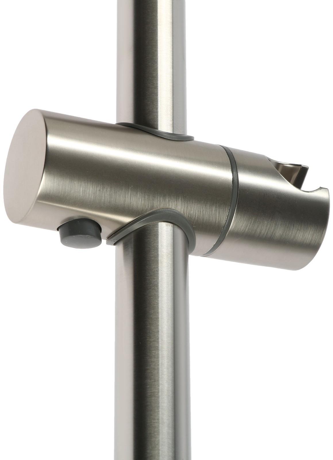 Душевая стойка ZEIN S05, держатель из пластика, крепеж, сатин