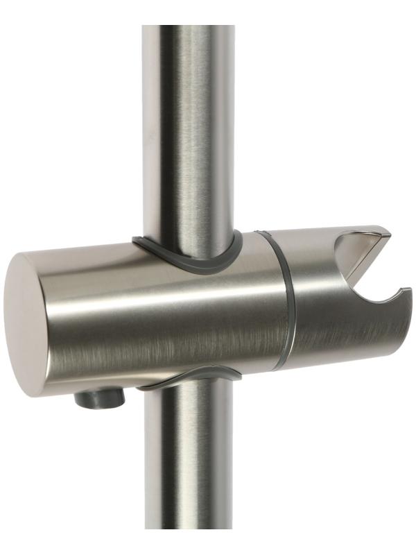 Душевая стойка ZEIN S05, держатель из пластика, крепеж, сатин