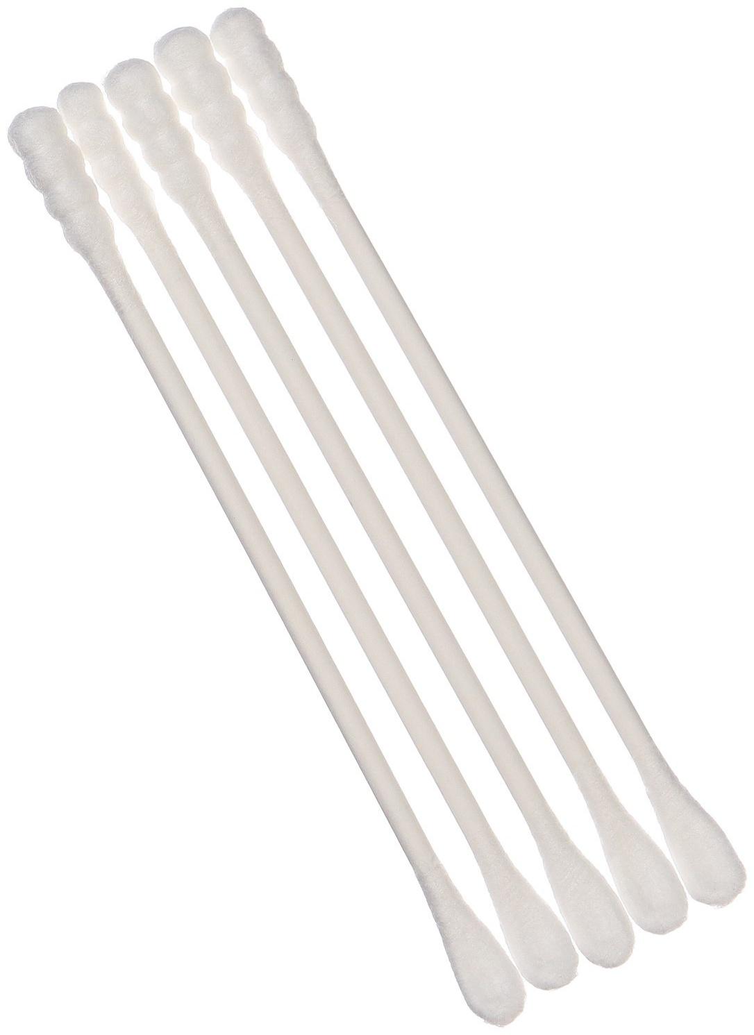 Ватные палочки в тубе 200 шт., тонкие, наконечник - спираль | лопаточка, хлопок/бумага(стик)   98294