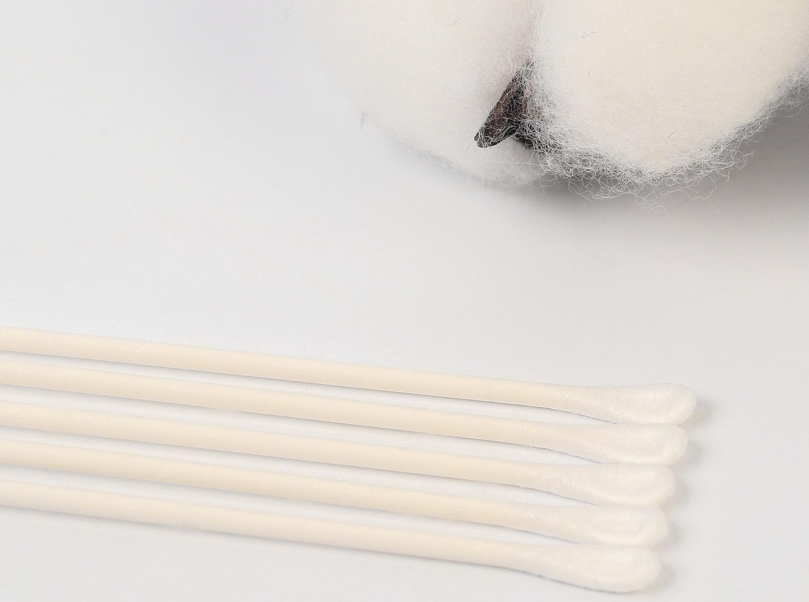 Ватные палочки в тубе 200 шт., тонкие, наконечник - спираль | лопаточка, хлопок/бумага(стик)   98294