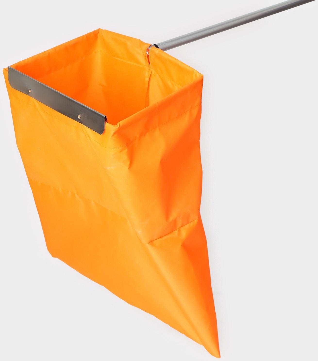 Совок для сбора мусора с алюминиевым черенком, непромокаемый мешок, 50 см, 83×30×22 см