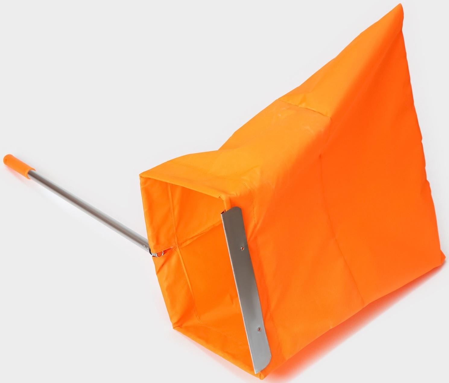 Совок для сбора мусора с алюминиевым черенком, непромокаемый мешок, 50 см, 83×30×22 см