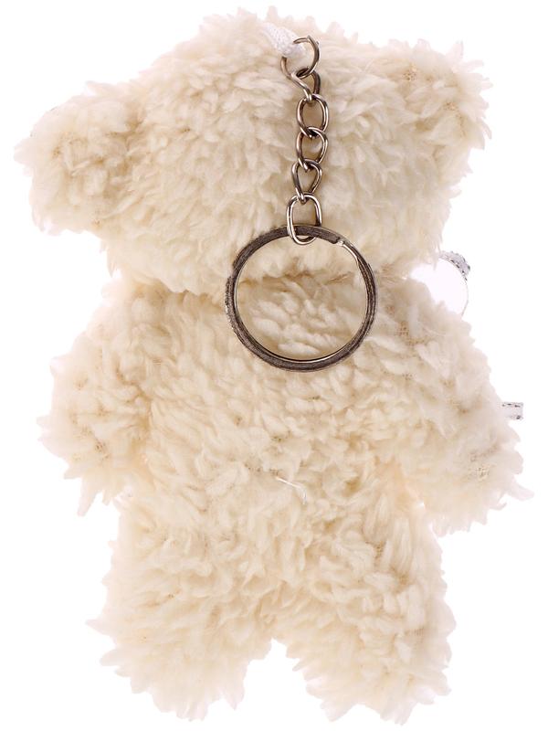 Мягкая игрушка «Мишутка с цветами» на брелоке, 11 см, цвет МИКС