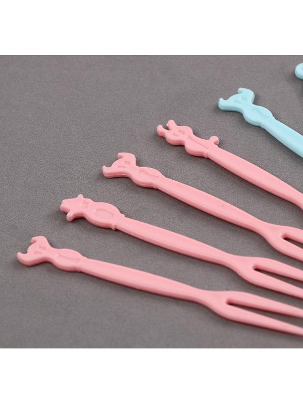 Шпажки «Зверюшки», набор 12 шт., 9 см, цвет МИКС