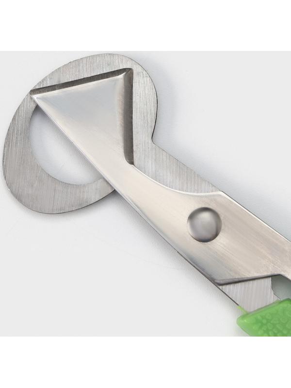 Ножницы для перепелиных яиц, 14×6 см, цвет зелёный