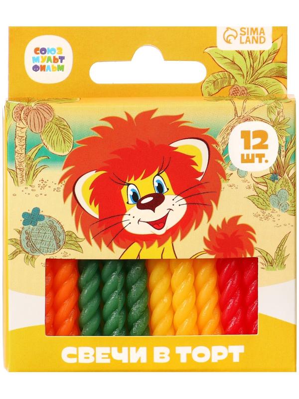 Набор свечей в торт, 12 штук 