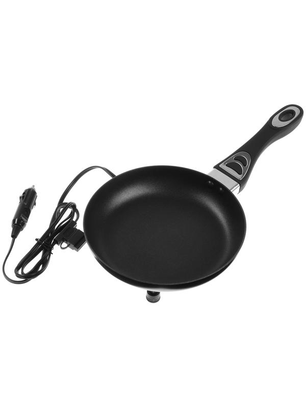 Сковорода портативная с крышкой, 12/24 В, 20 см, провод 1,6 м