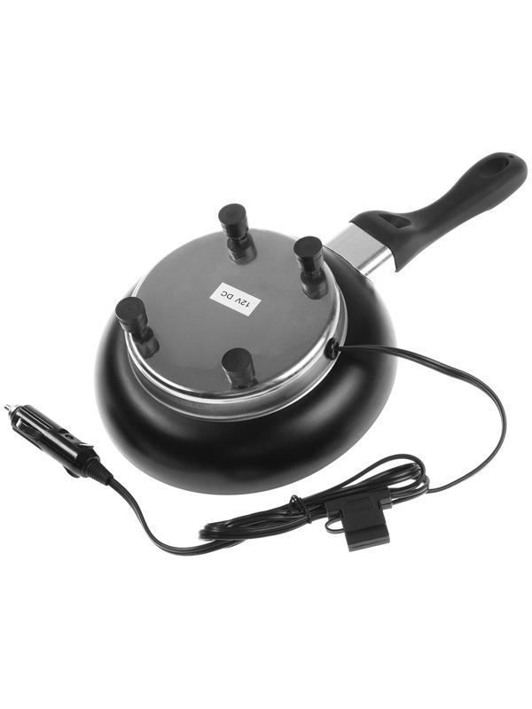 Сковорода портативная с крышкой, 12/24 В, 20 см, провод 1,6 м