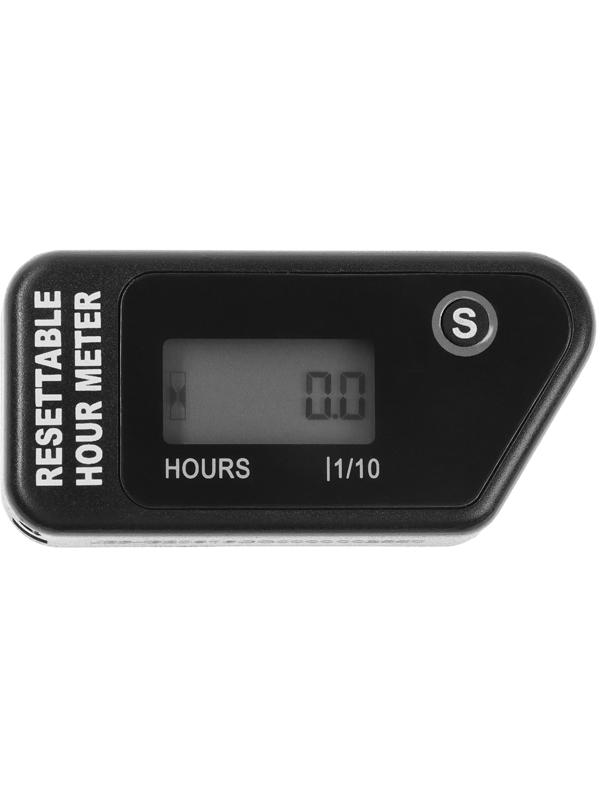 Счетчик моточасов, беспроводной, ЖК-дисплей, IP67, черный