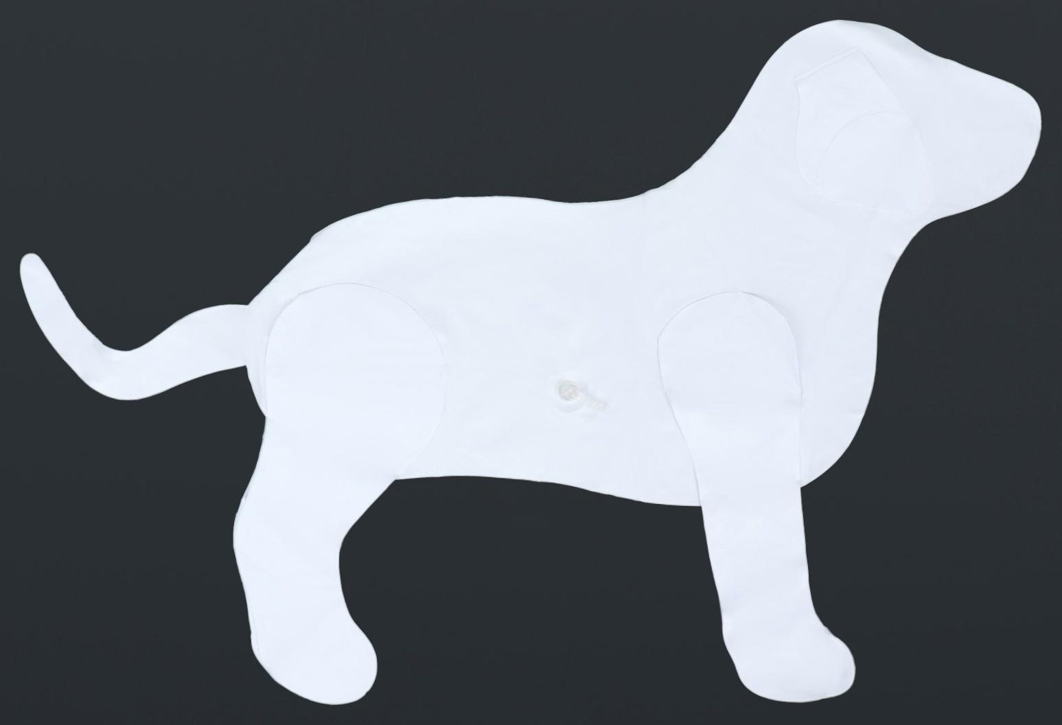 Манекен собаки, надувной, 80 х 56 х 25 см, белый