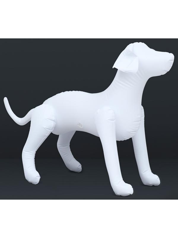 Манекен собаки, надувной, 80 х 56 х 25 см, белый