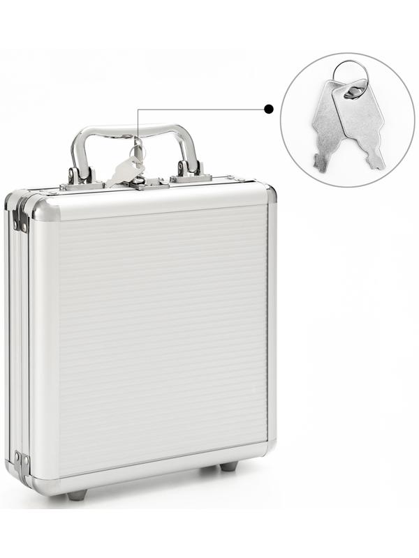 Металлический кейс, 21 х 21 х 6.5 см