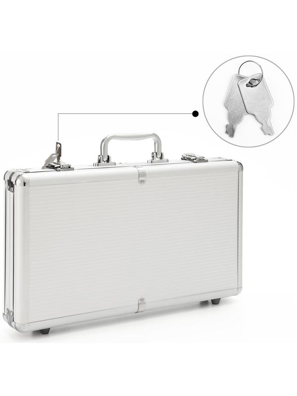 Металлический кейс, 38 х 21 х 6.5 см