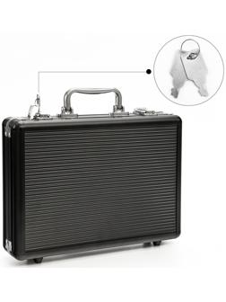 Металлический кейс, 30 х 21 х 6.5 см, черный