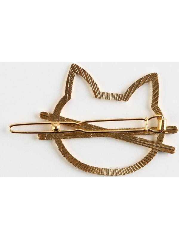 Формовая заколка на подложке Cute cat, 6  х 2 см