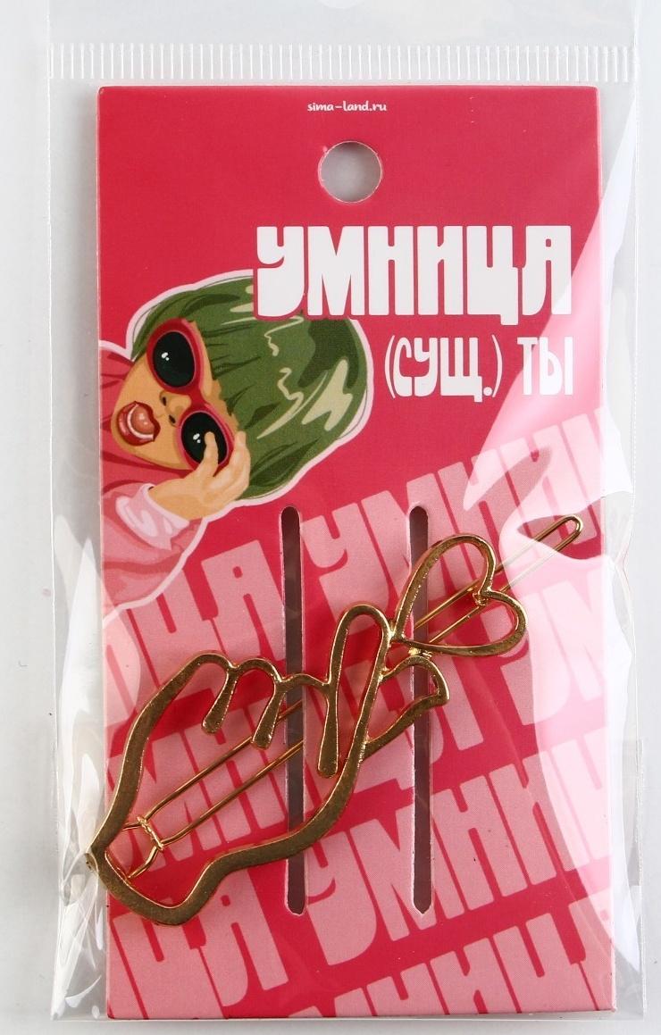 Формовая заколка на подложке 