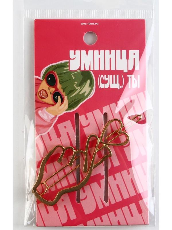 Формовая заколка на подложке 