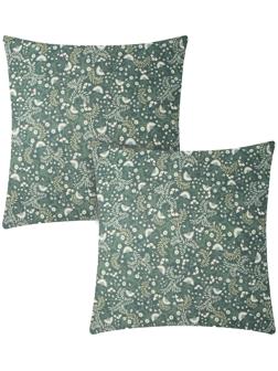 Комплект наволочек Этель Small leaves, 70х70 см - 2 шт., поплин