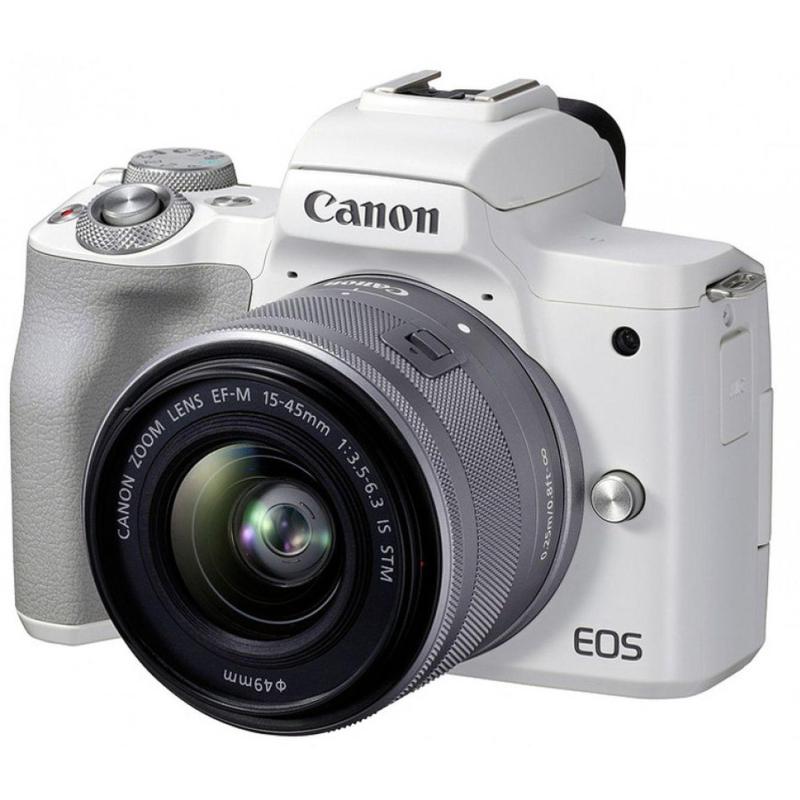 Фотоаппарат Canon EOS M50 Mark II Kit EF-M 15-45mm f/3.5-6.3 IS STM белый