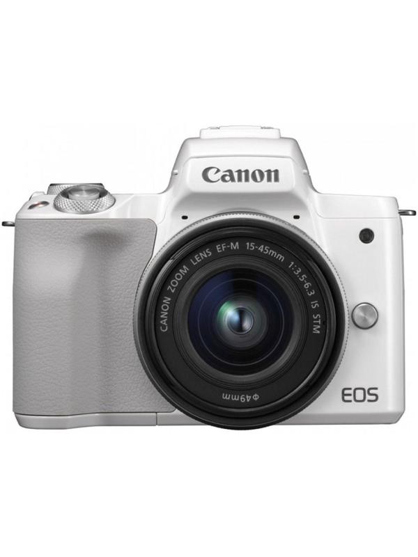 Фотоаппарат Canon EOS M50 Mark II Kit EF-M 15-45mm f/3.5-6.3 IS STM белый