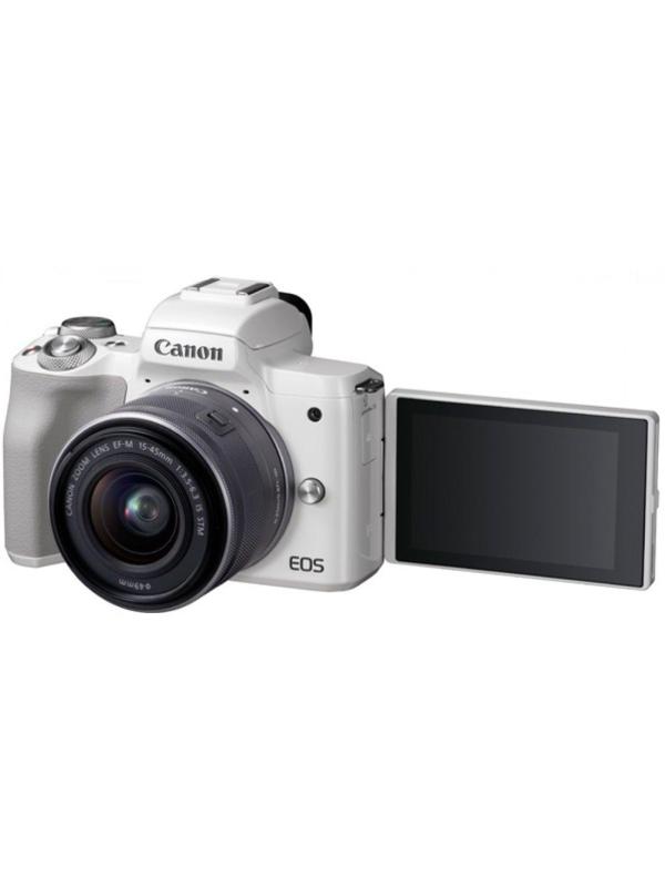 Фотоаппарат Canon EOS M50 Mark II Kit EF-M 15-45mm f/3.5-6.3 IS STM белый