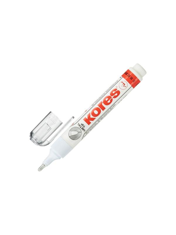 Корректирующий карандаш 6г (4.8мл) Kores, металл. наконеч, быстросохнущая