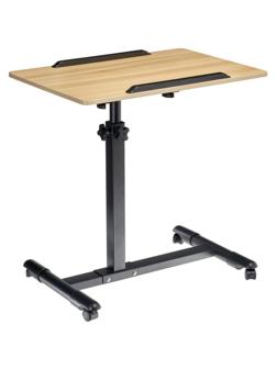 Стол для ноутбука Т3_РОЛЛИНГ многоф.кол.60x40,р.выс,н.ст,МДФ/мет св.дер/чер