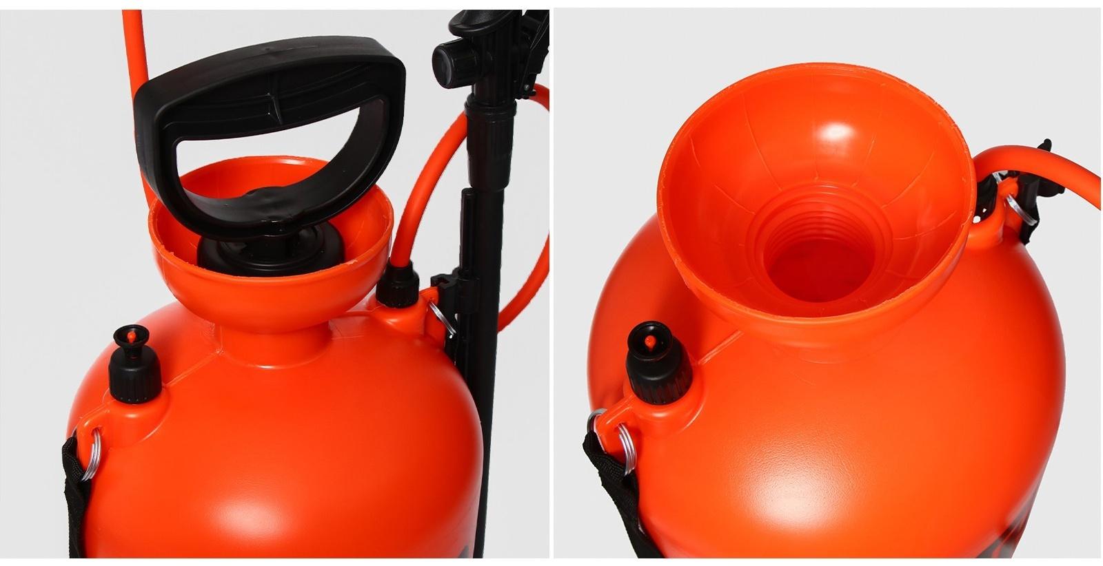 Опрыскиватель помповый, 9 л, термоусадка, пластиковый брандспойт, «Жук»